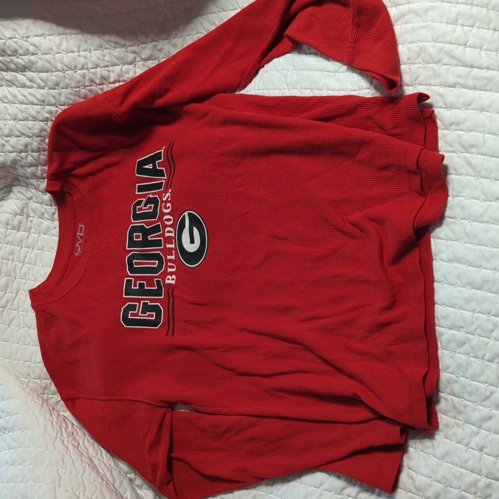 Georgia Bulldogs Thermal Weave Long-sleeve Shirt